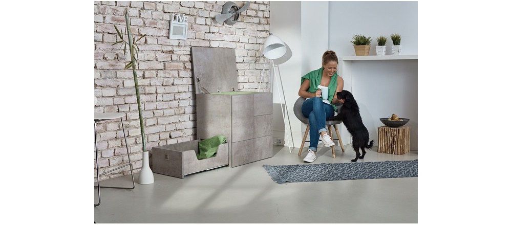 LUXY HOME komplex kutyabútor sötét beton