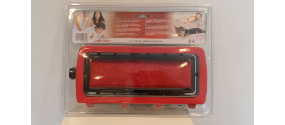 LeBRUSH szőr takarítókefe - piros fekete